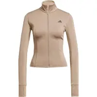 Adidas Optime Essentials Full Zip Sweatshirt Beige L Femme