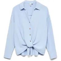 Vero Moda Izzy Long Sleeve Shirt Bleu XS Femme