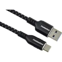 PremiumCord Câble USB-C vers USB 3.0 A (USB 3.2 gen.1, 3A, 5Gbit/s) tresse en coton et connecteurs en aluminium 3m