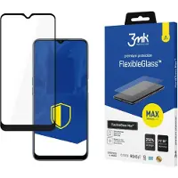 3MK hybrid glass Flexible 2.5D Max for Oppo A16 / A16s black frame (1 pcs, Oppo A16, Oppo A16s), Téléphone portable : film de protection, Noir