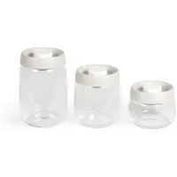Livoo Bocaux sous vide 0.4l, 0.8l, et 1.2l transparent - - MEN401 -