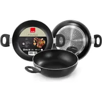 Ibili Inducta Honda 2 ASAS 410536 Poêle à frire, diamètre max. 36 cm, aluminium, compatible avec les cuisinières à induction, revêtement antiadhésif