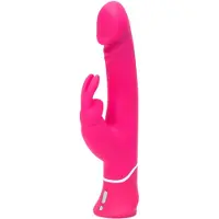 Happy Rabbit - vibromasseur rabbit waterproof - double densité - silicone rose
