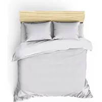 L'essentiel Maison , Elegant - White, ensemble linge de lit, blanc, 100 % satin de coton, 240 x 220 cm