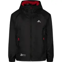 Trespass Veste pliable « Qikpac » pour enfants TP7049 (146-152) (noir/rouge)