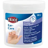 Trixie Tampons de nettoyage des oreilles pour chiens et chats 50 pièces.