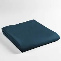 Promo Linge Drap Plat 1 Personne 180x290 Cm - 100% Coton - Bleu Bleu