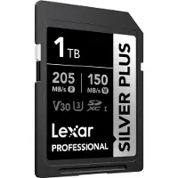 Lexar Silver Plus Carte SD UHS-I V30 R205/W150 MB/s - 1TB