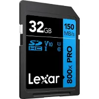 Lexar Sdhc 800x Pro Blue Series 32gb Uhs-1 V10 -
