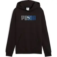 Puma Ess Logo Lab Hoodie Noir 11-12 Years Garçons
