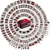 Einhell Taille-haies sans fil avec kit de démarrage 2,5 Ah + coupe-bordures sans fil (Cisaille-haie, Herbicide)