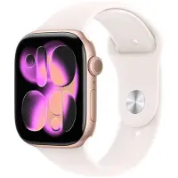 Apple Watch Series 11 OLED 46 mm Numérique 416 x 496 pixels Écran tactile Or rose Wifi GPS (satellite)