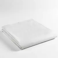 Promo Linge Drap Plat 2 Personnes 240x300 Cm - 100% Coton - Blanc Blanc