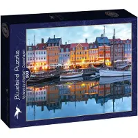 Bluebird Puzzle Nyhavn Copenhague 500 pièces motif du soir