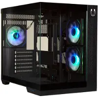 BitFenix BFC-TRI-300-KKGSK-3A, Tour complète, PC, Noir, ATX, Micro ATX, Mini-ITX, Plastique, Acier, Verre trempé, 17.5 cm