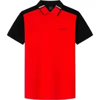Hackett pour homme. HM563404 Polo sport de coupe classique rouge (3XL), Casuel, Coton, Manche courte