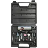 AWTOOLS Meuleuse pneumatique droite + accessoires