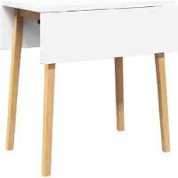 Syfax Table de salle à manger Nature Bois massif d'hévéa