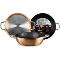 Ibili Poêle wok -Natura en cuivre, aluminium/cuivre, cuivre