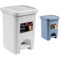 Stefanplast 30100 Poubelle, Aspect rotin Plastique, 20,5 x 20,5 x 28 cm