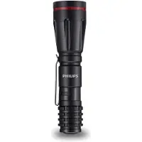 Philips Flashlight - SFL1001P/10 - Lampe de poche LED - 2 piles AA incluses - 160 lumens - noire - étanche IPX4 - lampe portable