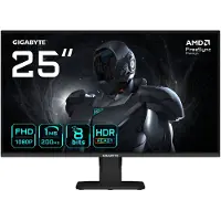 Gigabyte GS25F2 Écran Gaming 25" FHD - 1920 x 1080, 200Hz, 1ms, 300 cd/m², Display HDR 10, HDMI 2.0, DisplayPort 1.4