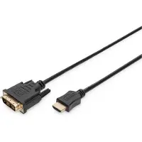 Digitus - Câble adaptateur - HDMI mâle pour DVI-D mâle - 3 m - double blindage - noir