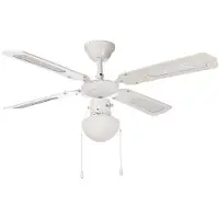 BALI Farelek 112420 Ventilateur de plafond 107 cm Blanc Ventilateurs et souffleries Puissant