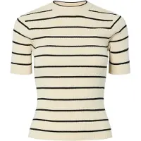 Pieces Pull-over crème / noir
