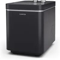 Klarstein IceCraft Machine à glaçons - 12 kg/24 h, Glaçons en 6 min, 2 tailles, machine à glaçons maison, petite machine à glaçons, design moderne, nettoyage auto, 150 W, noir