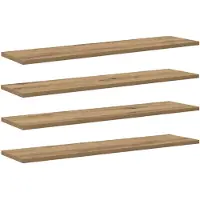 vidaXL Étagère à livres 4 pcs Marron 80 x 20 x 1.5 cm