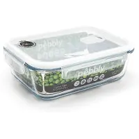 Pebbly Boîte de Conservation Pebbly Rectangle Plastique 1500 ml