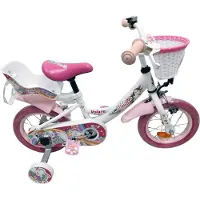 Volare Vélo enfant Unicorn 12 pouces, blanc