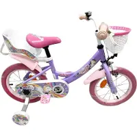 Volare Vélo enfant Unicorn - Fille - 14 pouces - Violet