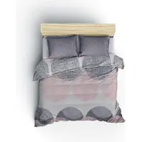 L'essentiel Maison , Leron- CTN6268, Gris, couettes, 100% coton ranforce