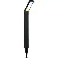 Briloner lampe de chemin solaire, capteur crépusculaire, protection contre les projections d'eau, noir, dimensions: 66 x 5 x 12,5 cm