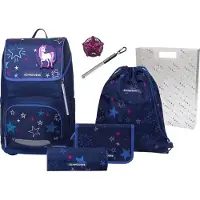 Schneiders sac d'école sac à dos de loisirs Ergoplus 2in1 Schulranzen Set 7 pièces 22L Shooting Star bleu