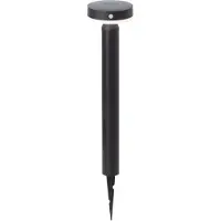 Brilliant Lampadaire solaire d'extérieur noir MAGUA | incl. piquet de terre | 4W 350lm 4000K | métal/plastique
