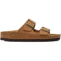 Birkenstock - Sandales en cuir - Arizona Oiled Leather Narrow Cognac en Cuir - Taille 36 - Marron