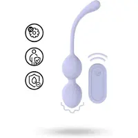 Loveline - boules de Kegel vibrantes duo - silicone violet