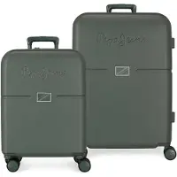 Pepe Jeans Accent 55-70 Cm 116l Trolley Bag 2 Units Vert