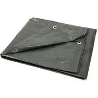 GEKO Bâche de couverture BSD - Bâche de couverture étanche, bâche en tissu, bâche de protection - épaisse - lourde - grise - 120g/m ? - 10x12m