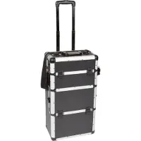 Velleman Mallette Trolley En Aluminium - Noir - 370 X 270 X 670 Mm