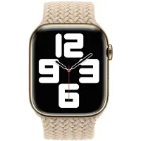 Apple Bracelet Solo tressé pour Watch | 44/45/46/49 mm - Taille 9 - Beige