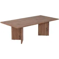 Hannah Home Table basse en bois "Sabin" - 60 x 119 x 40 cm - Pin atlantique