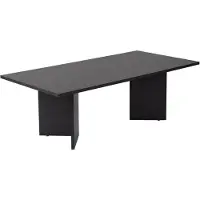 Hannah Home Table basse en bois "Sabin" - 60 x 119 x 40 cm - Bois Noir
