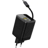 Dudao A67EU Chargeur GaN 67W avec câble USB C Noir