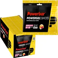 Powerbar Powergel Shot Energy Gummies Box Raspberry 60g 24 Units Jaune,Noir