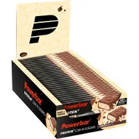 Powerbar Plus Low Sugar 30% Protein Bars Box 35g30 Units Vanilla Bleu