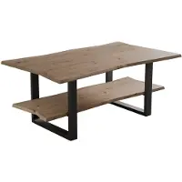 Vicco Table basse Yan Artisan 100x60cm , avec stockage, Model 58397